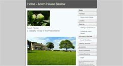 Desktop Screenshot of acornhousebaslow.co.uk